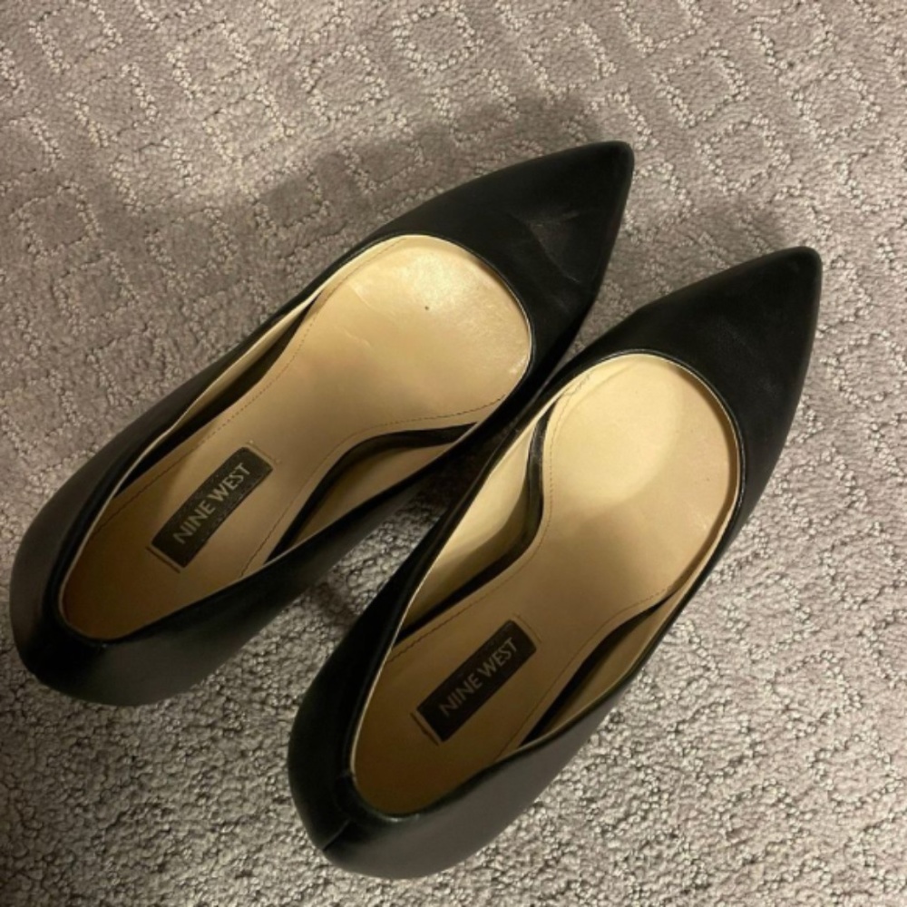 NINE WEST black heels
